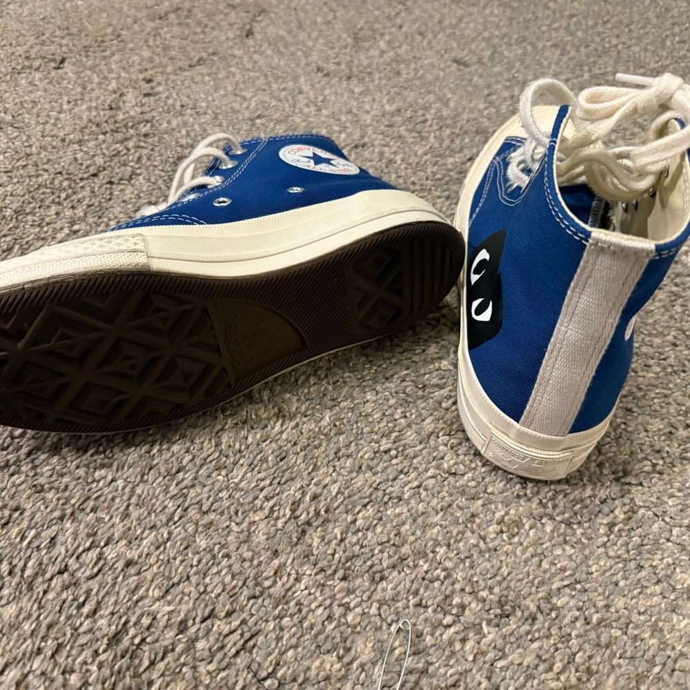 Comme des Garcons Blue and White Kids/Women’s High-Tops - Picture 5 of 7